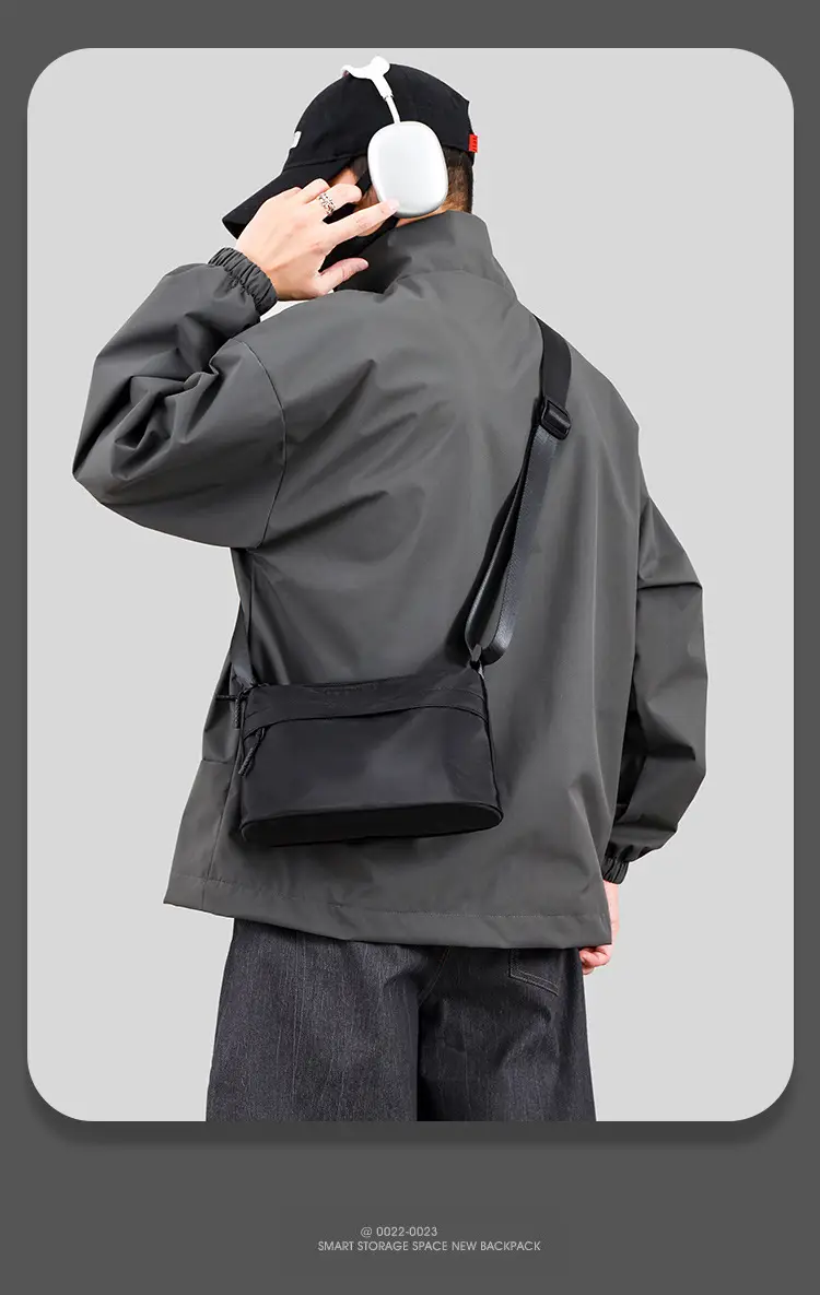 Men's Crossbody Bag Canvas Waterproof Large Capacity — feature 27