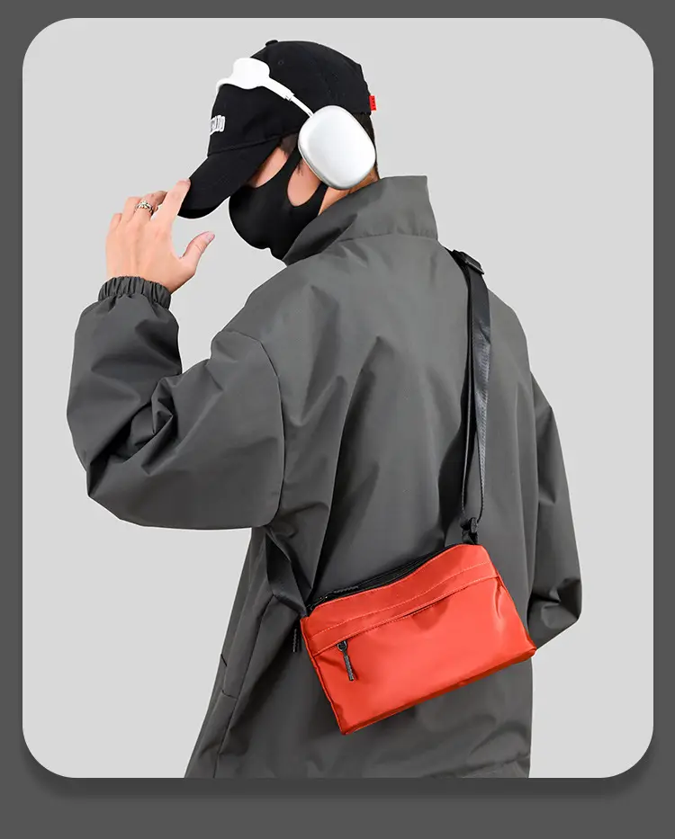 Men's Crossbody Bag Canvas Waterproof Large Capacity — feature 31