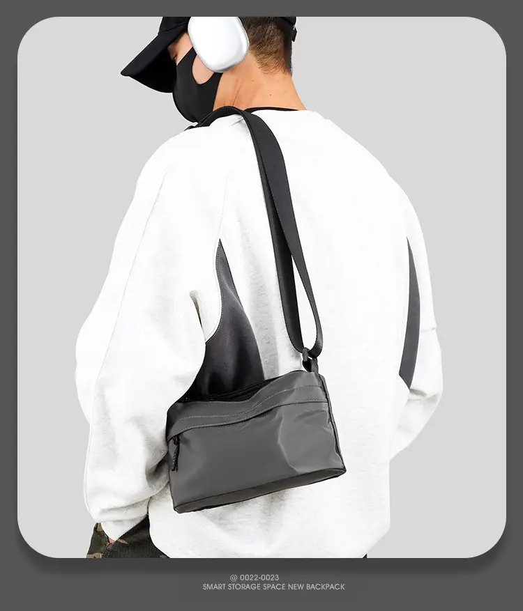 Men's Crossbody Bag Canvas Waterproof Large Capacity — feature 32