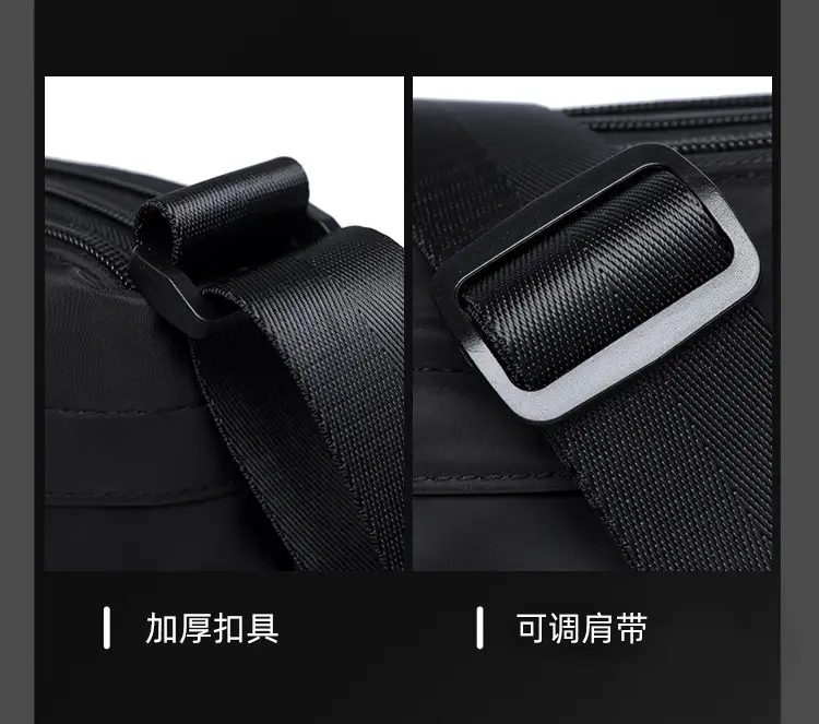 Men's Crossbody Bag Canvas Waterproof Large Capacity — feature 9