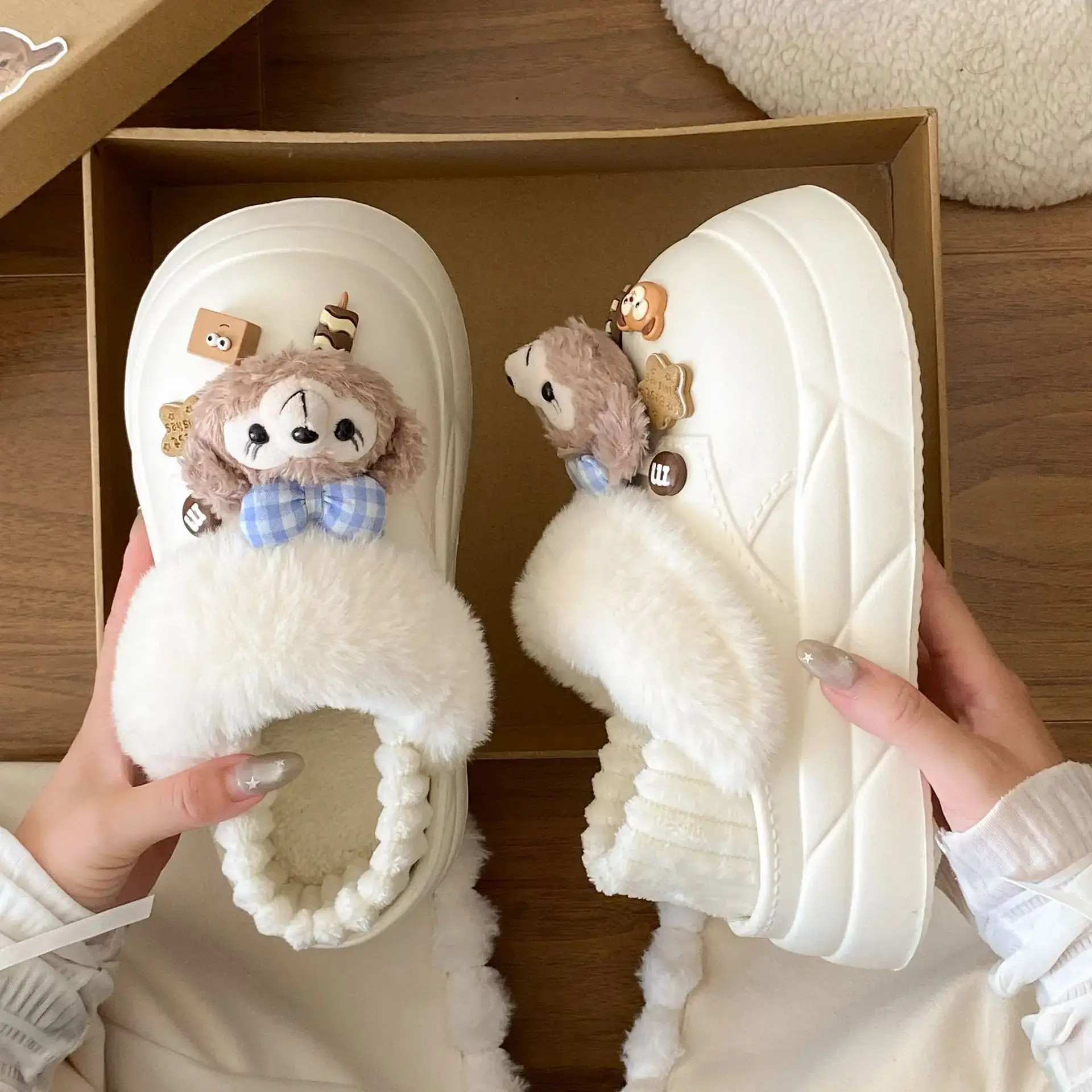 Cute Cartoon Winter Slippers for Girls - Image 47