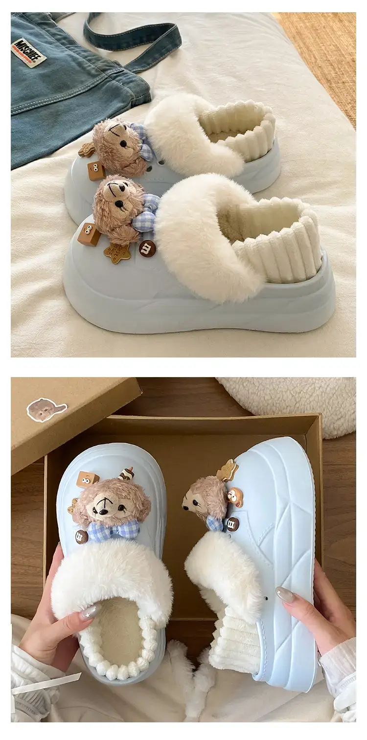 Cute Cartoon Winter Slippers for Girls — feature 17