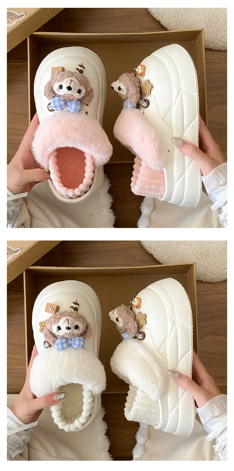 Cute Cartoon Winter Slippers for Girls — feature 18