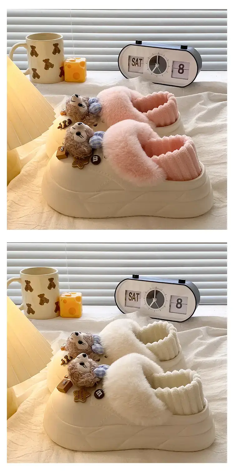 Cute Cartoon Winter Slippers for Girls — feature 20