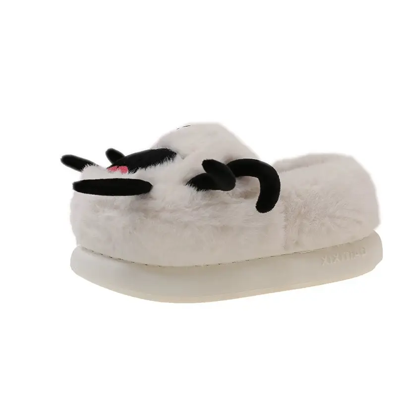 Cute Spider Cat Slippers Women Winter Warm Cotton Non-Slip - Image 8