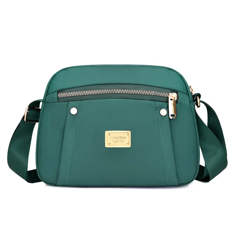 Lightweight Water-Repellent Nylon Shoulder Bag for Women - Image 3