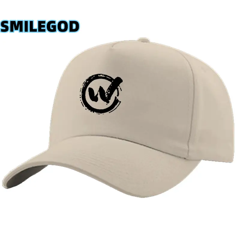 White Logo Baseball Cap Unisex with Crown Design - Image 9