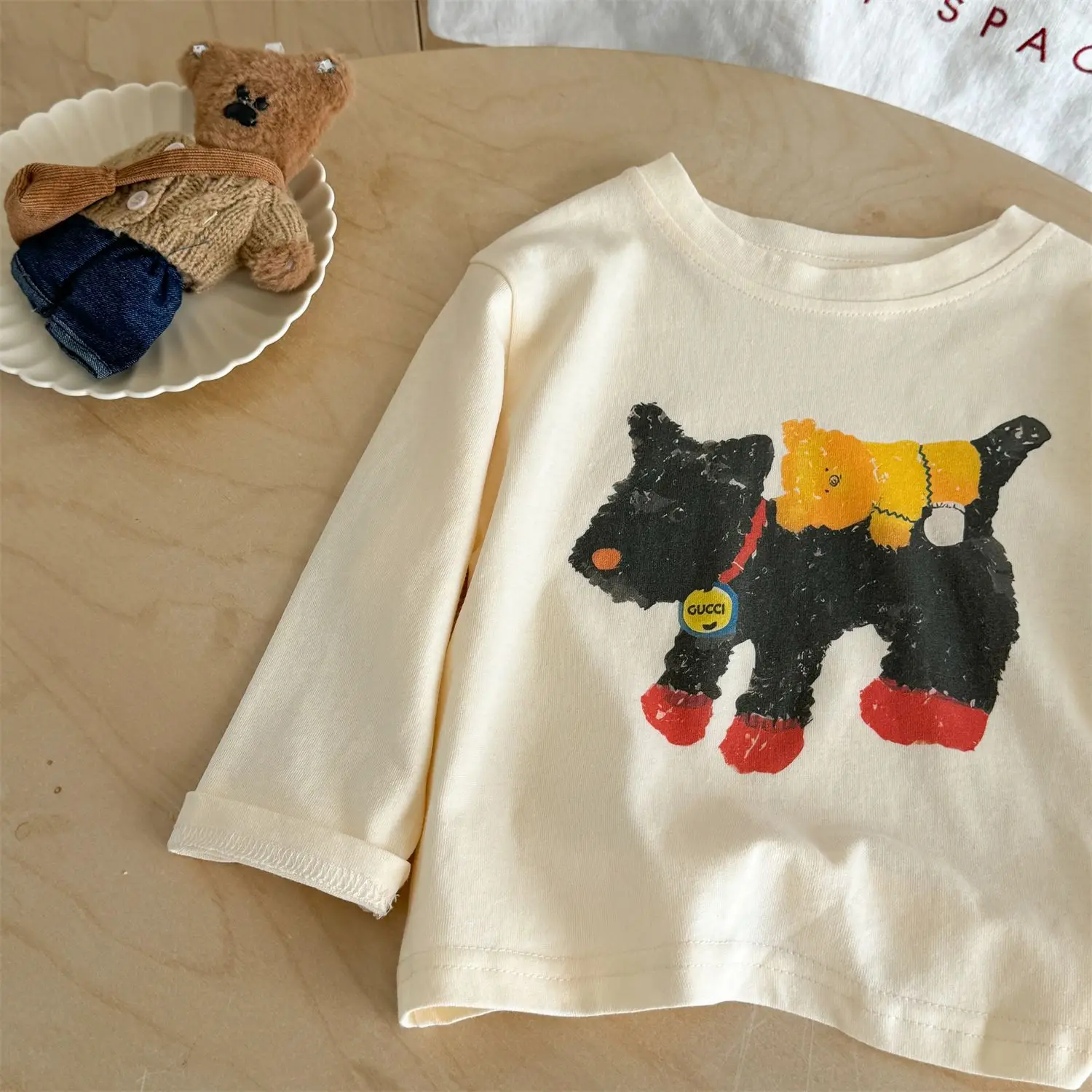 Cross-Border Kids Cartoon T-Shirt Cream 2025 Spring — feature 19