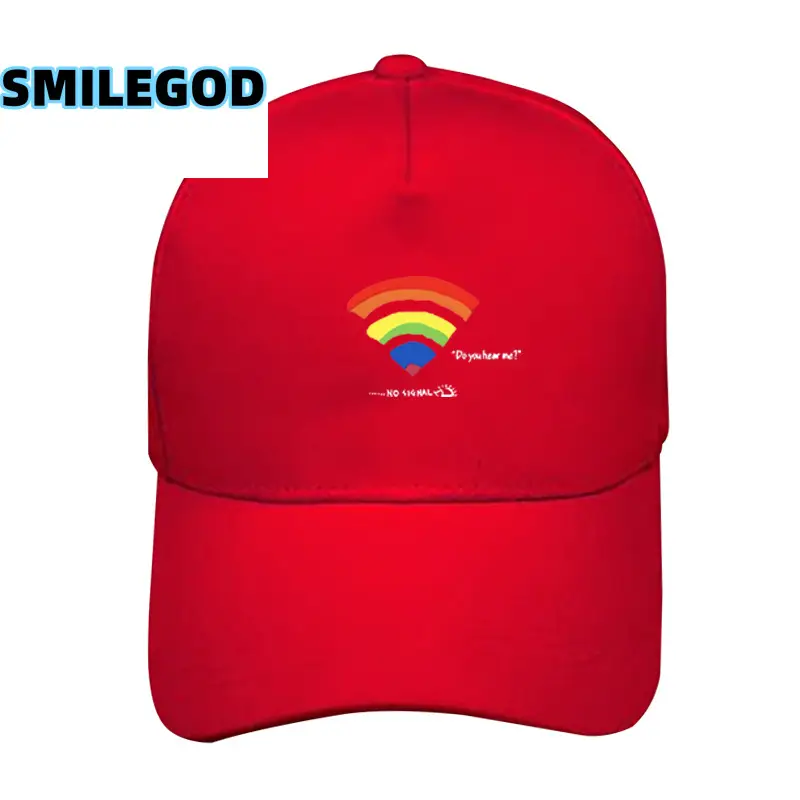 Unisex Rainbow Print Baseball Cap Sunshade Beige - Image 9
