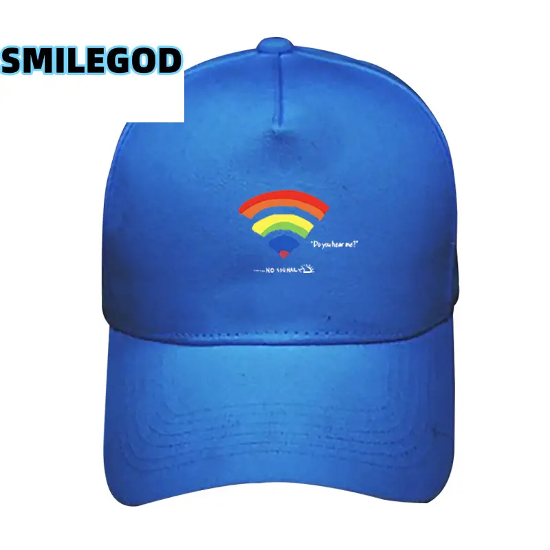 Unisex Rainbow Print Baseball Cap Sunshade Beige - Image 10