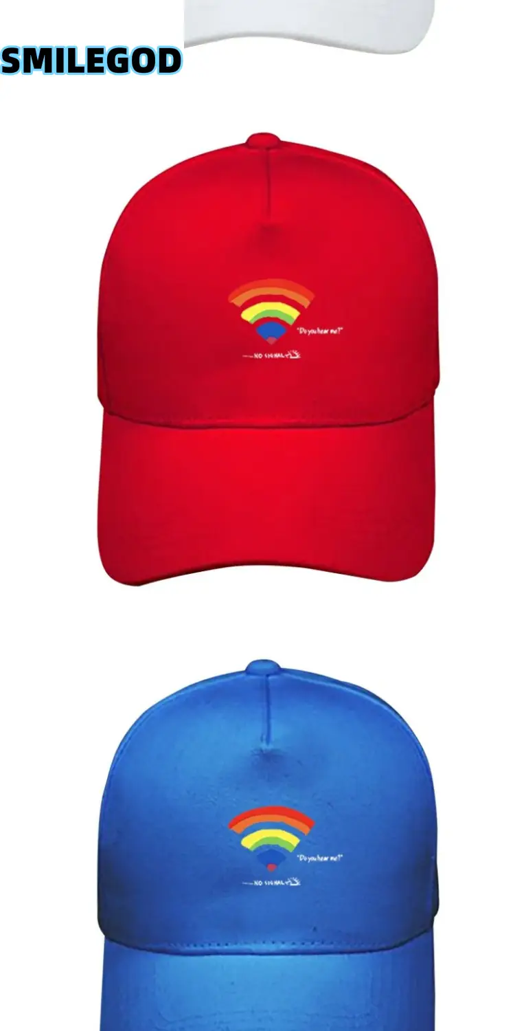 Unisex Rainbow Print Baseball Cap Sunshade Beige — feature 5