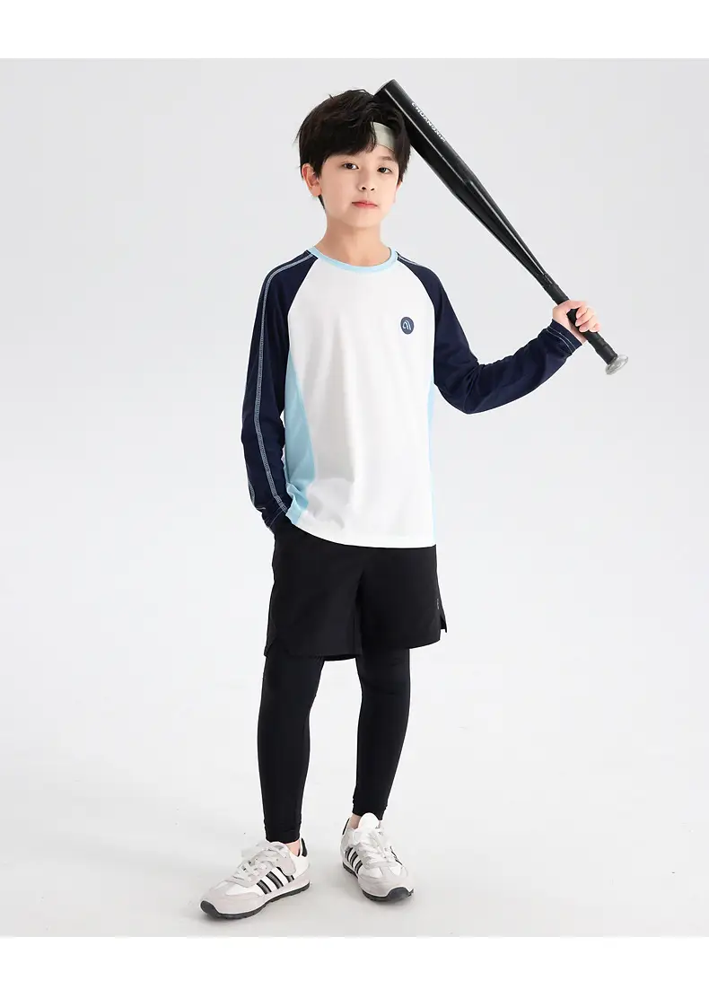 Boys Tennis T-Shirt White Purple Quick Dry 2025 — feature 21
