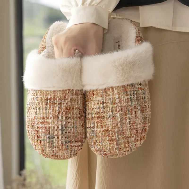 Women Cotton Slippers Warm Indoor Wear - Image 6
