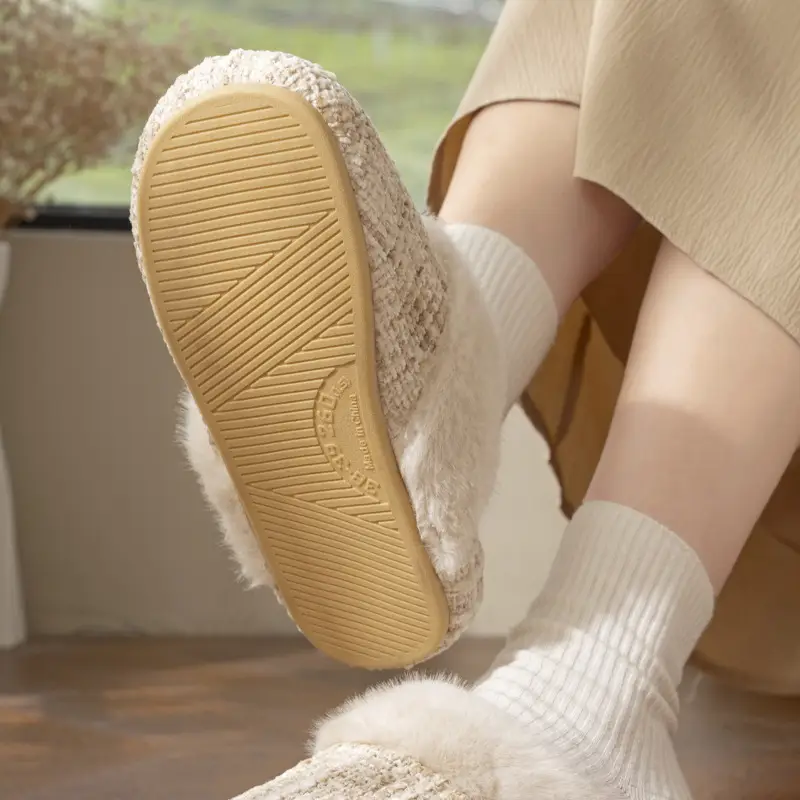 Women Cotton Slippers Warm Indoor Wear - Image 7
