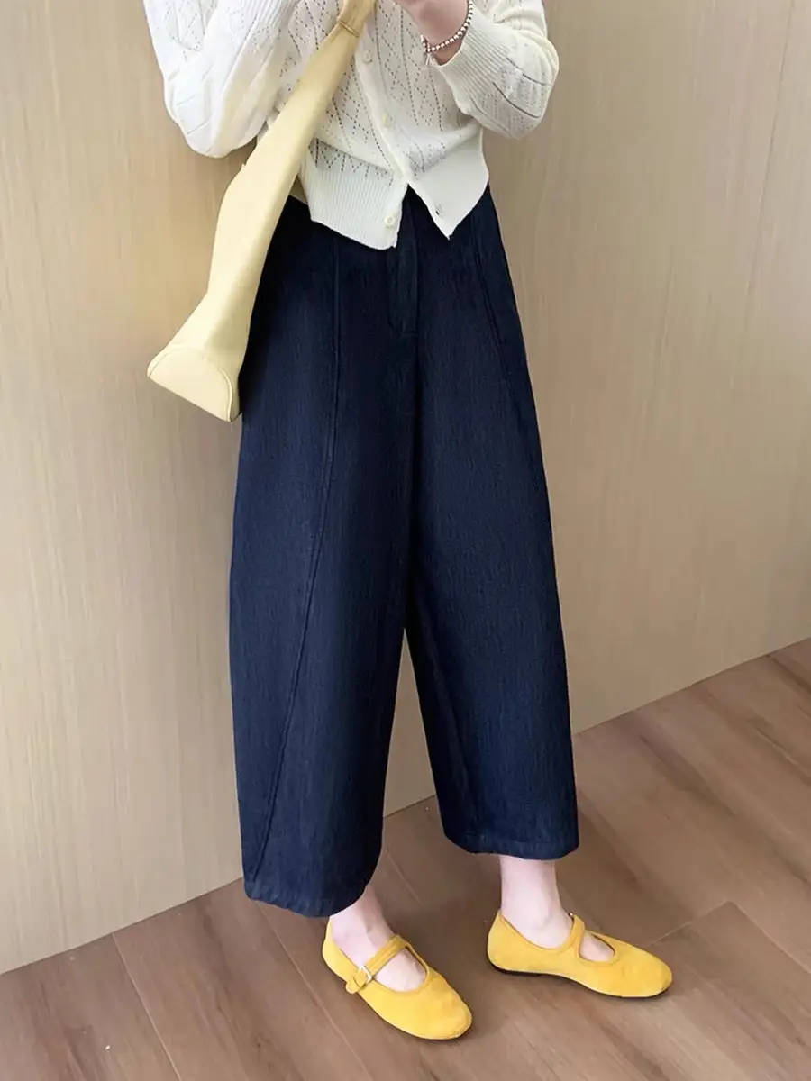 Dark Blue Harem Jeans Plus Size Pear Shaped Figure