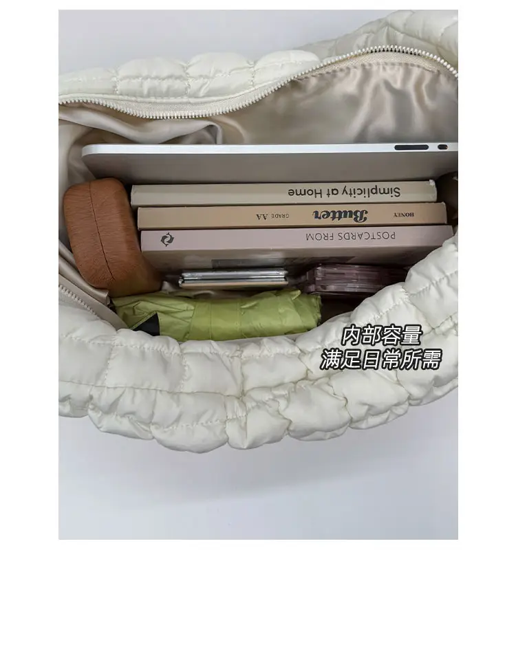 2025 New Pleated White Underarm Bag for Women — feature 10