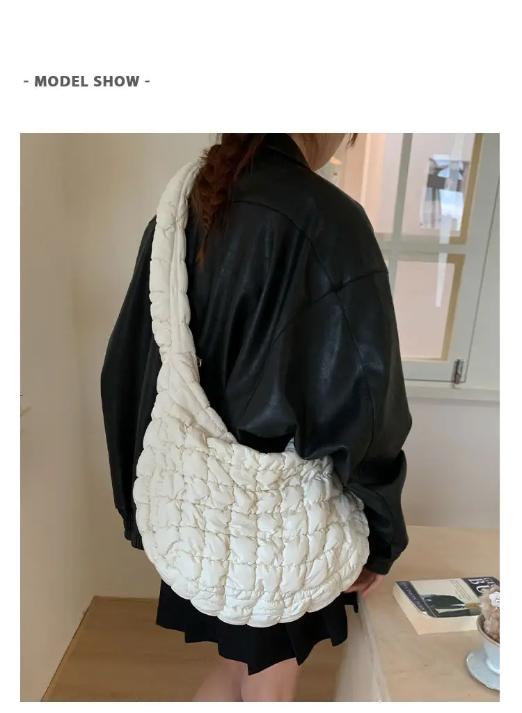 2025 New Pleated White Underarm Bag for Women — feature 11