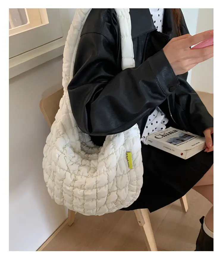 2025 New Pleated White Underarm Bag for Women — feature 13