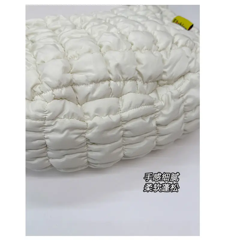 2025 New Pleated White Underarm Bag for Women — feature 7