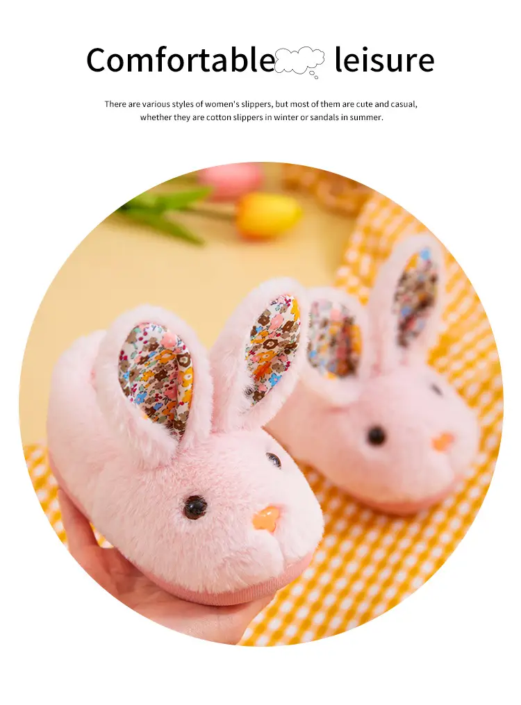 Children's Cotton Slippers Autumn and Winter Girls Boys Baby Bags and Kidsren's Cotton Shoes Warm Home Indoor Furry Slippers — feature 13