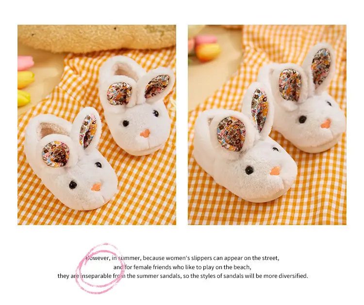 Children's Cotton Slippers Autumn and Winter Girls Boys Baby Bags and Kidsren's Cotton Shoes Warm Home Indoor Furry Slippers — feature 17