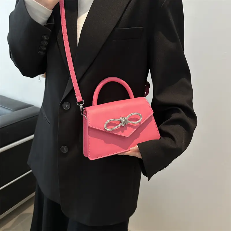 Green Bow Stitching Women's Shoulder Bag - Image 8