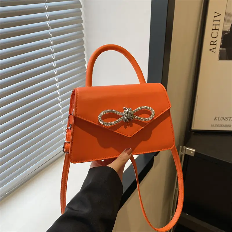 Green Bow Stitching Women's Shoulder Bag - Image 6