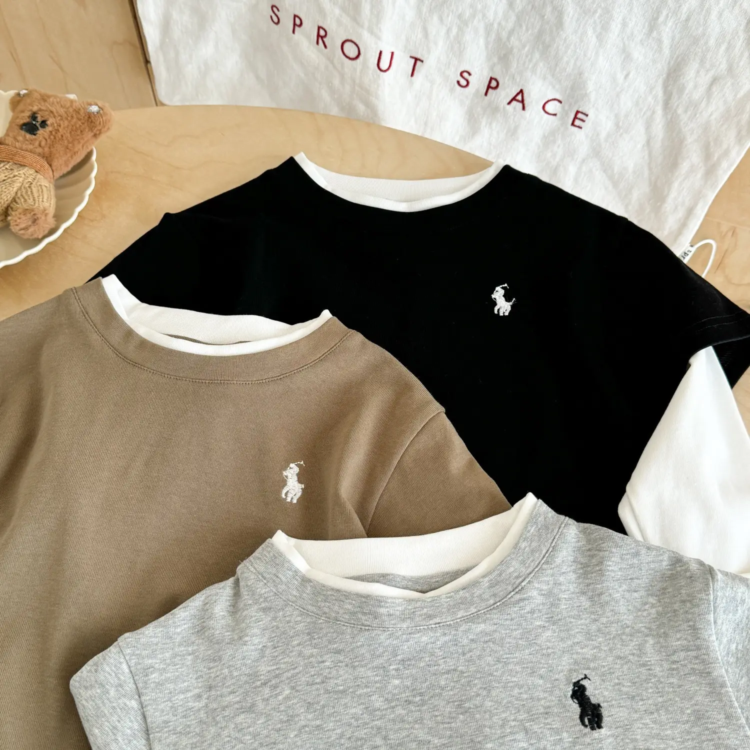 Children's Embroidered T-Shirt 2026 Autumn Loose Fit - Image 5
