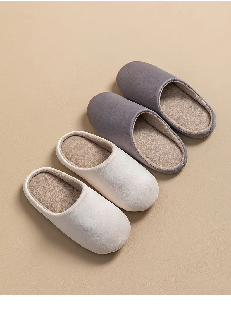 Cixi Cotton Slippers for Women in Autumn and Winter for Couples at Home Indoor Confinement Warm Non-Slip Plush Home Cotton Slippers for Men — feature 18