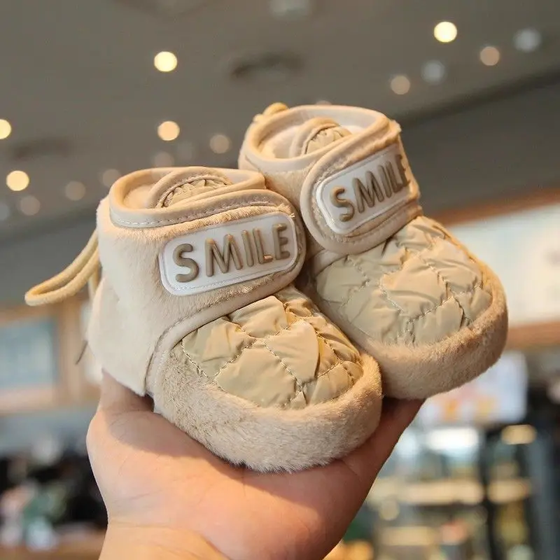 Baby Shoes for Girls Boys Fleece Lined Warm Soft Soles 6-12M