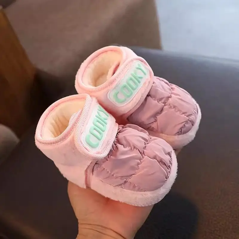Baby Shoes for Girls Boys Fleece Lined Warm Soft Soles 6-12M