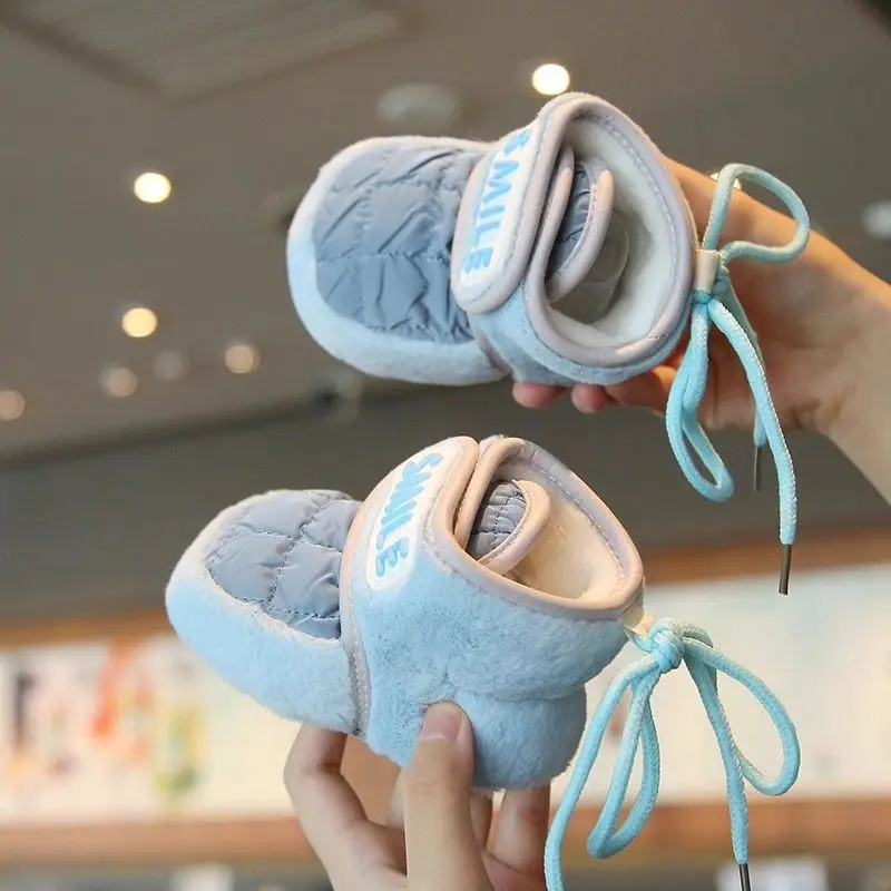 Baby Shoes for Girls Boys Fleece Lined Warm Soft Soles 6-12M