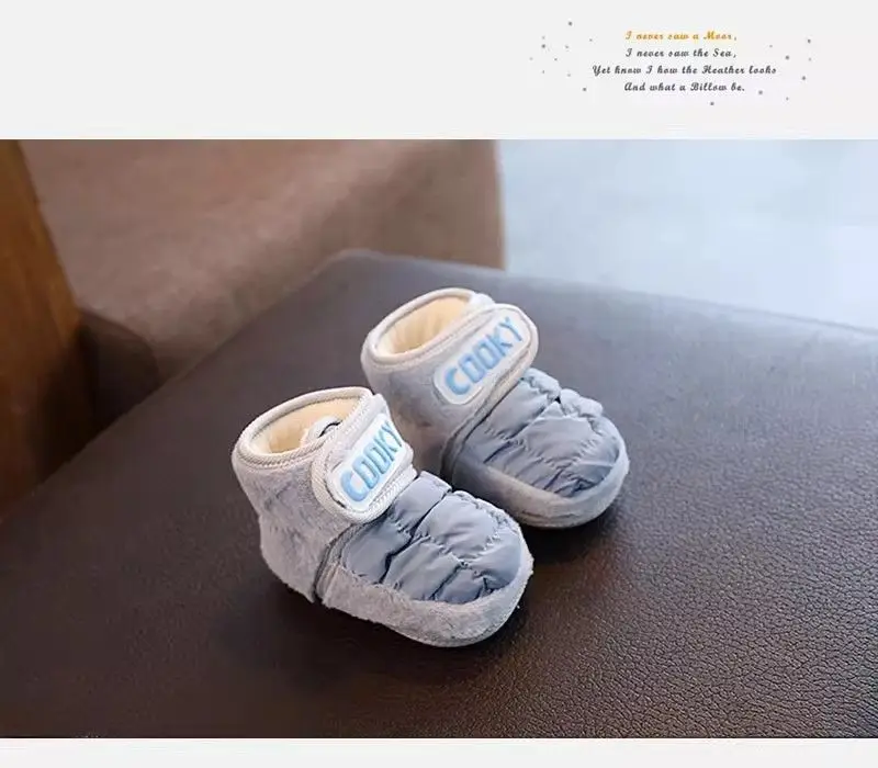 Baby Shoes for Girls Boys Fleece Lined Warm Soft Soles 6-12M — feature 10