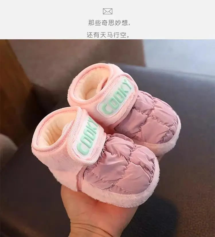 Baby Shoes for Girls Boys Fleece Lined Warm Soft Soles 6-12M — feature 7
