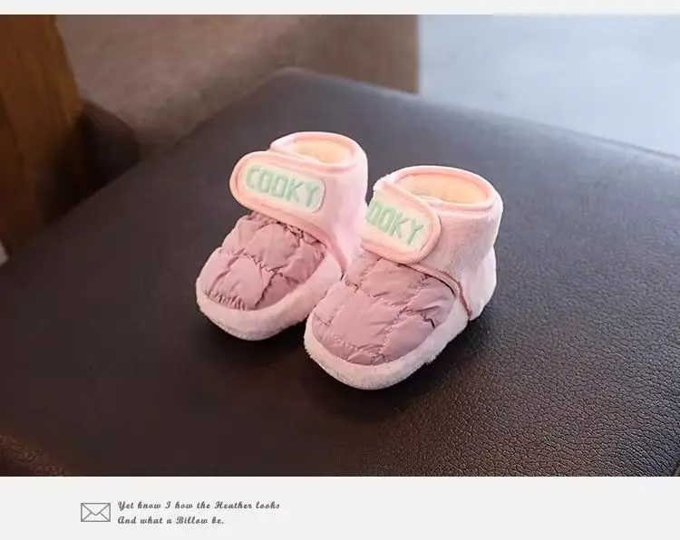 Baby Shoes for Girls Boys Fleece Lined Warm Soft Soles 6-12M — feature 8
