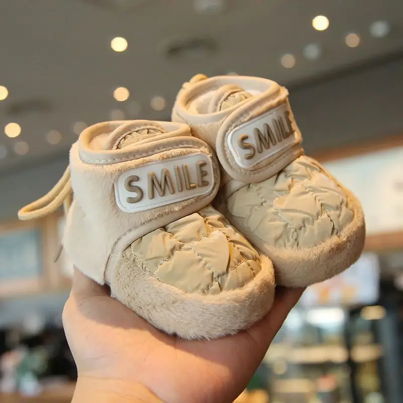 Baby Shoes for Girls Boys Fleece Lined Warm Soft Soles 6-12M