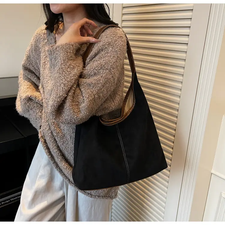 2026 Women's Maillard Suede Shoulder Bag Large Capacity — feature 20