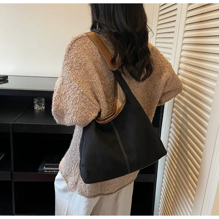 2026 Women's Maillard Suede Shoulder Bag Large Capacity — feature 21