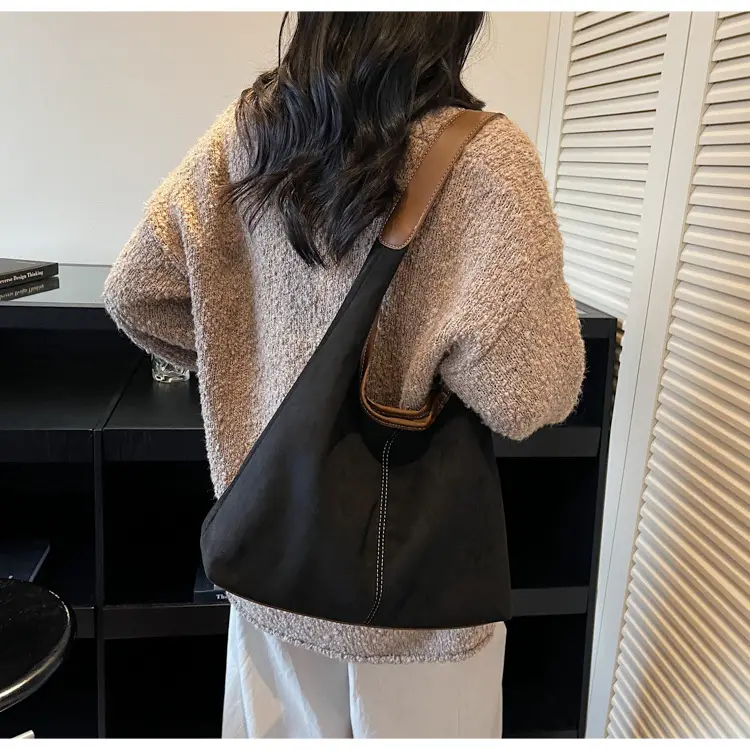2026 Women's Maillard Suede Shoulder Bag Large Capacity — feature 22