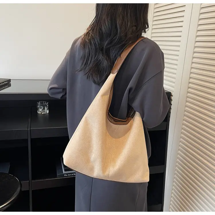 2026 Women's Maillard Suede Shoulder Bag Large Capacity — feature 24