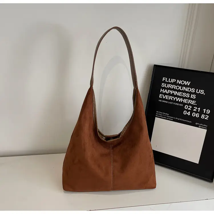 2026 Women's Maillard Suede Shoulder Bag Large Capacity — feature 27