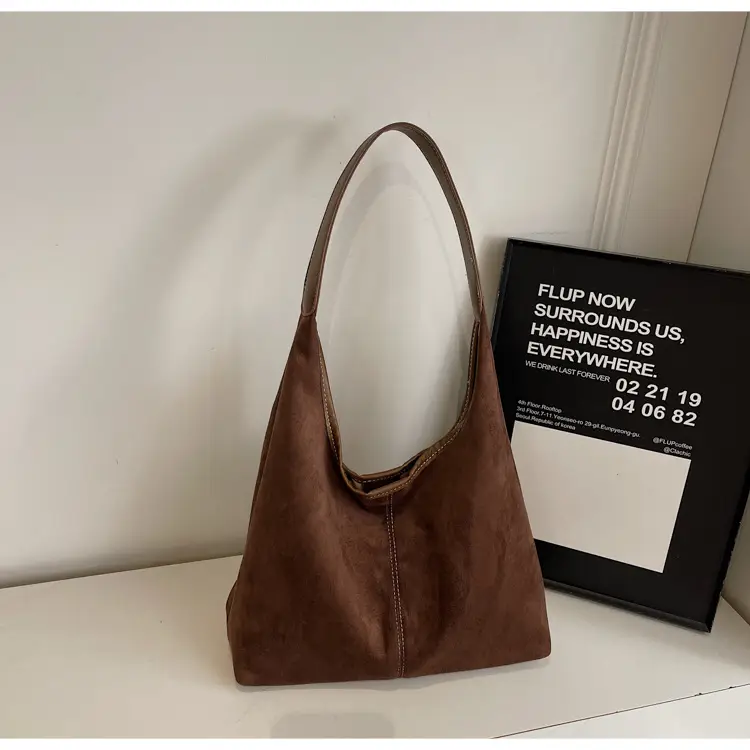 2026 Women's Maillard Suede Shoulder Bag Large Capacity — feature 28