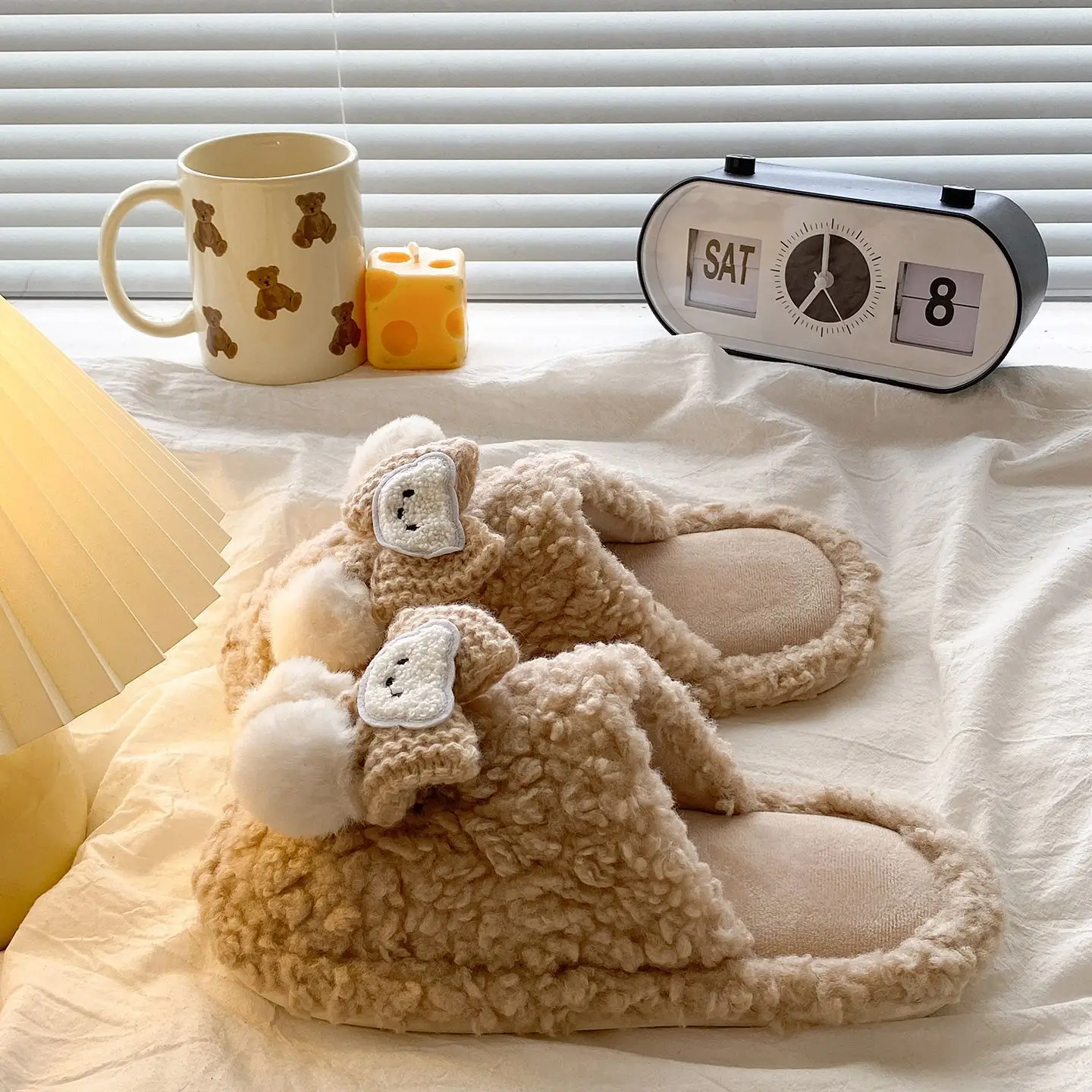 Soft Bear Cartoon Flats for Women 2025 Winter - Image 34