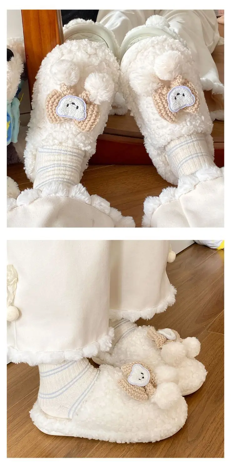 Soft Bear Cartoon Flats for Women 2025 Winter — feature 13
