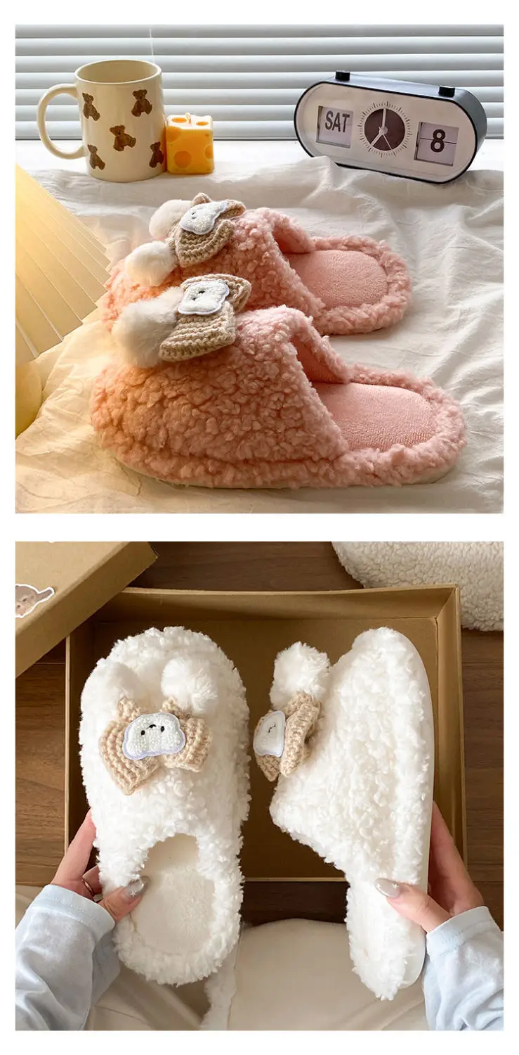Soft Bear Cartoon Flats for Women 2025 Winter — feature 17