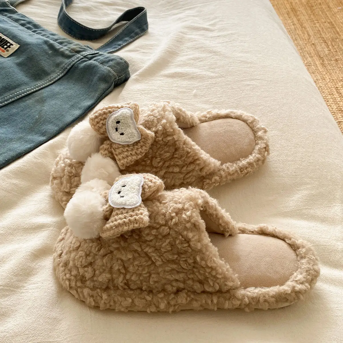 Soft Bear Cartoon Flats for Women 2025 Winter — feature 21