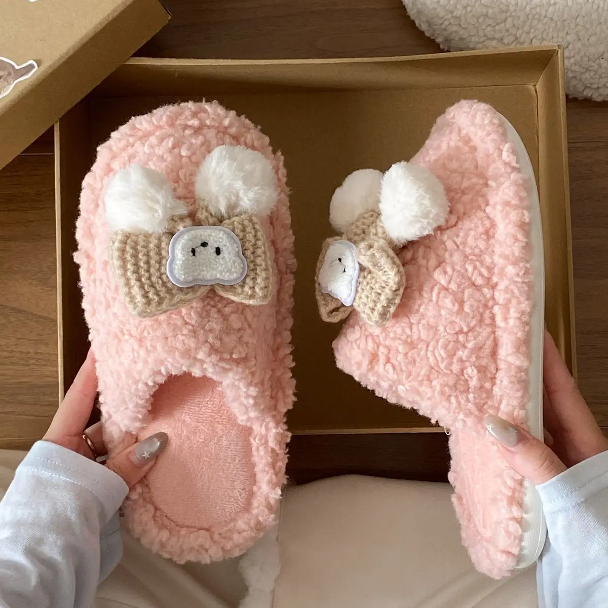 Soft Bear Cartoon Flats for Women 2025 Winter — feature 22