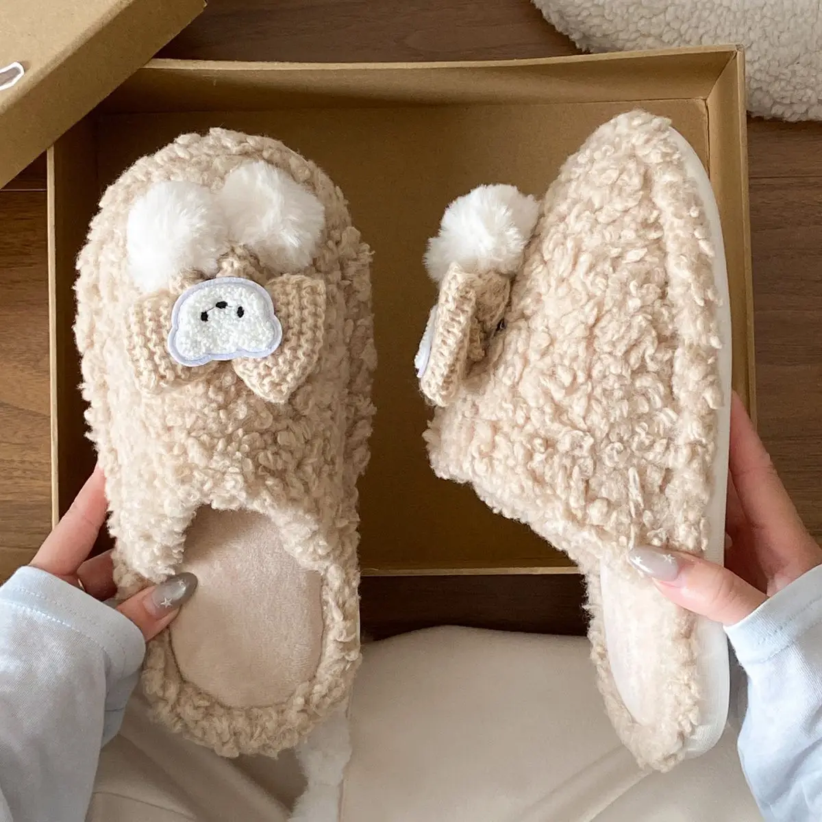 Soft Bear Cartoon Flats for Women 2025 Winter — feature 23