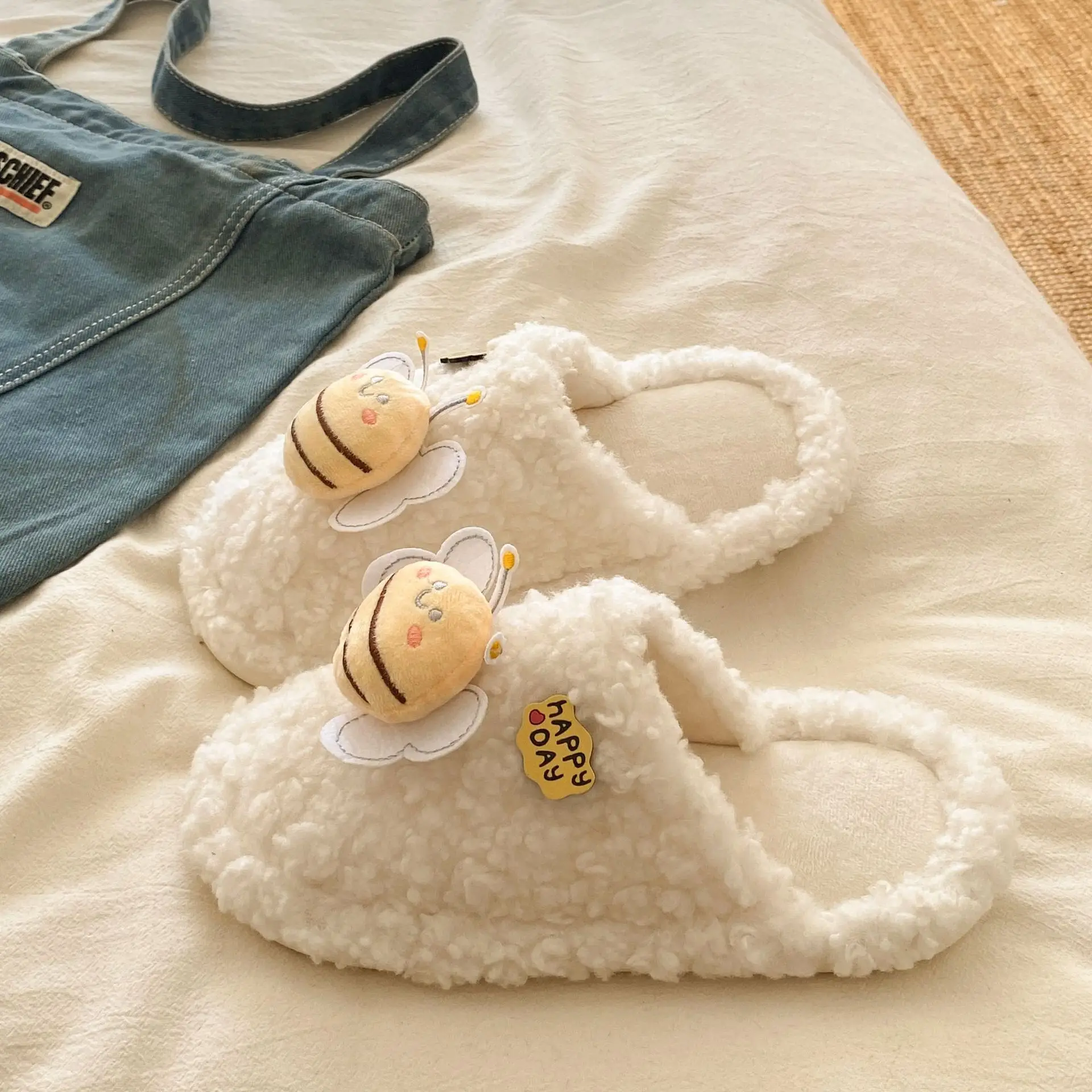 Soft Bear Cartoon Flats for Women 2025 Winter - Image 11