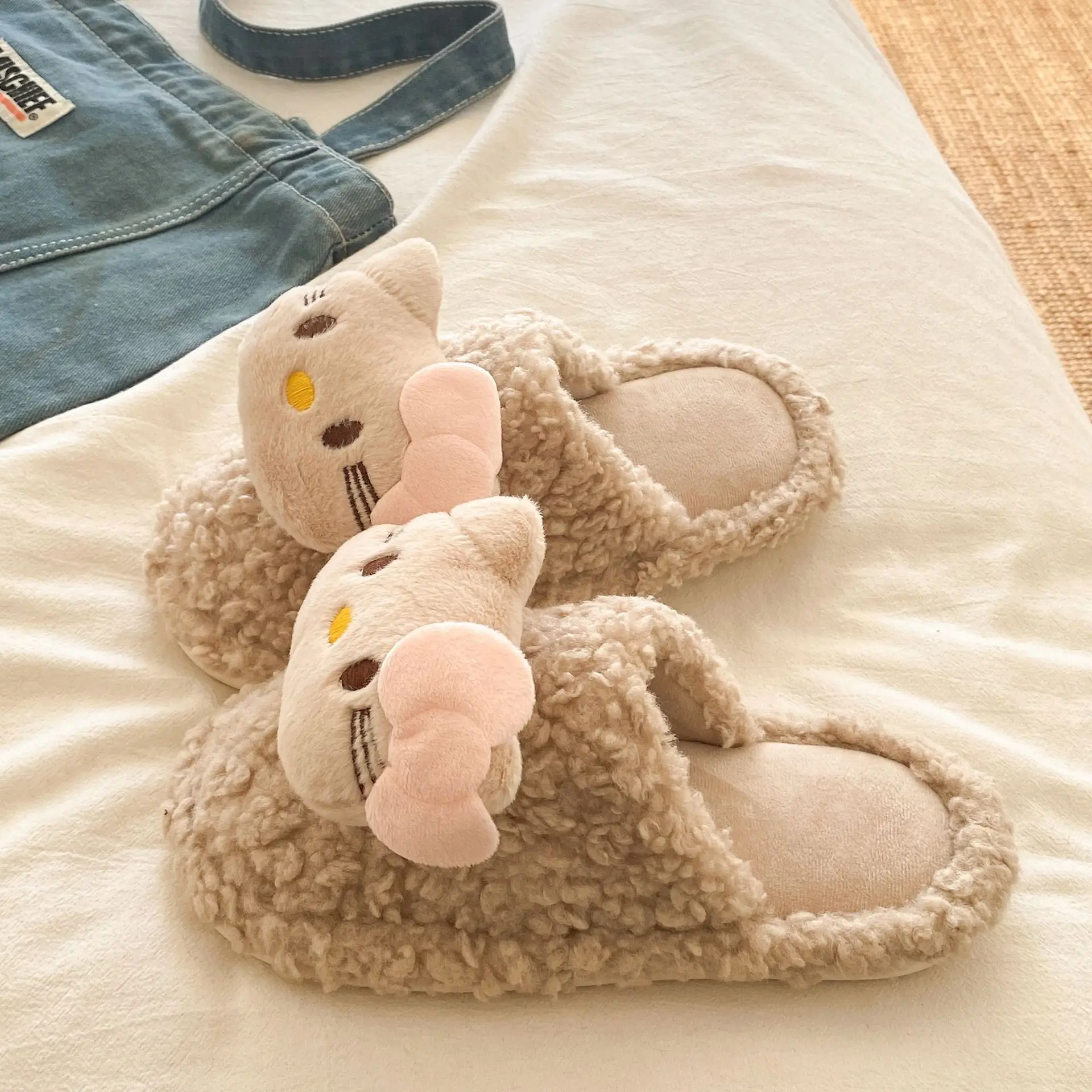 Soft Bear Cartoon Flats for Women 2025 Winter - Image 15